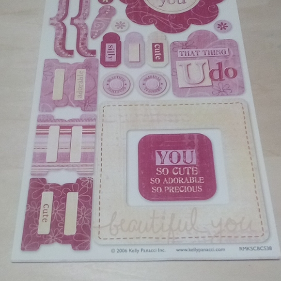 5/$15 Totally You Scrapbook Stickers Kelly Panacci 067901203473 - Picture 3 of 6